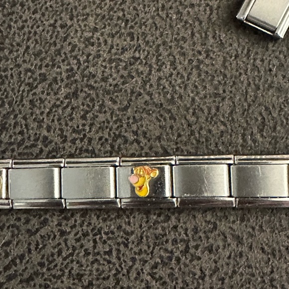 Women’s Italian Silver link charm bracelet - Picture 7 of 12